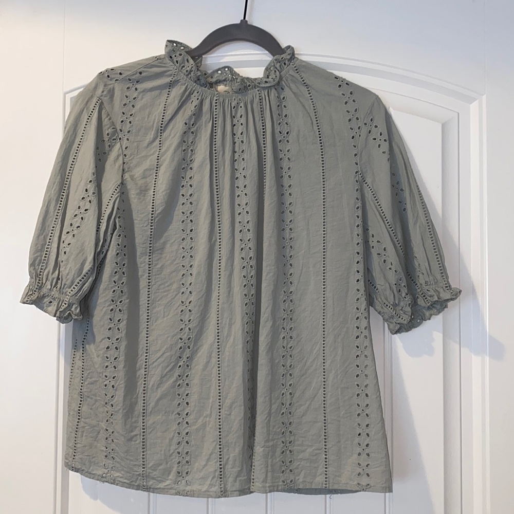Light mint blouse
